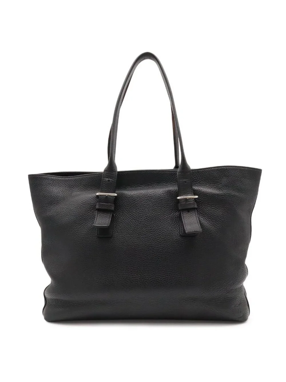 Louis Vuitton Cabas Voyage Tote Shoulder Bag Taurillon Leather Noir Black